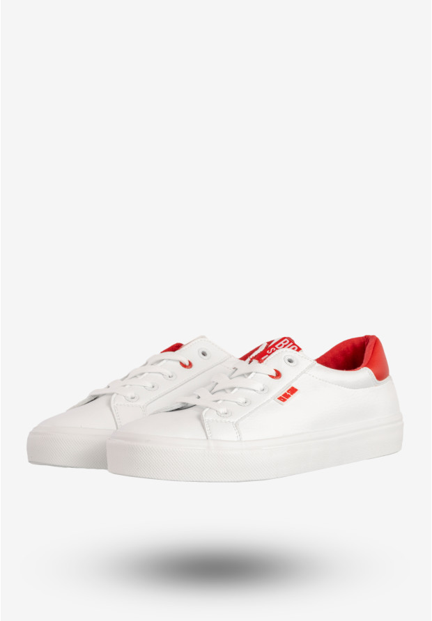 Sneakersy Damskie Big Star Ekoskóra Buty Sportowe Trampki Białe EE274311FW20