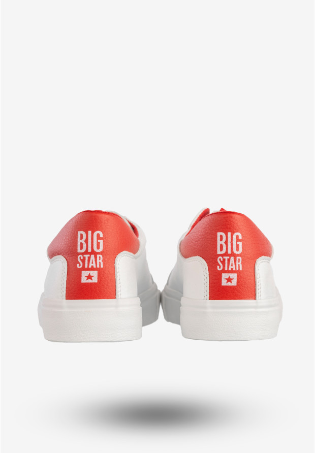 Sneakersy Damskie Big Star Ekoskóra Buty Sportowe Trampki Białe EE274311FW20