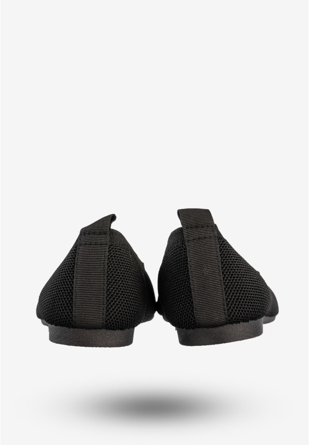 Baleriny Damskie Buty Z Kokardką Płaski Obcas Czarne Bella Paris CB130