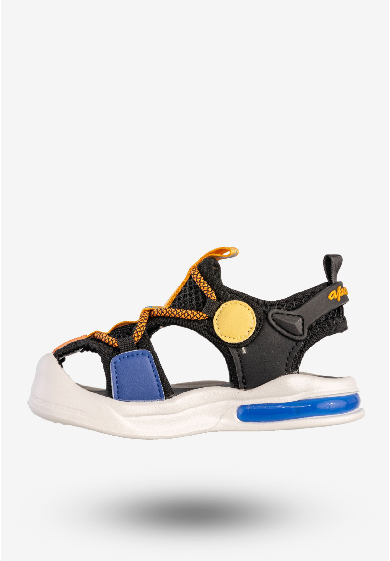 Sandały Chłopięce Buty Letnie Na Rzepy Wygodne Czarne Apawwa TX342