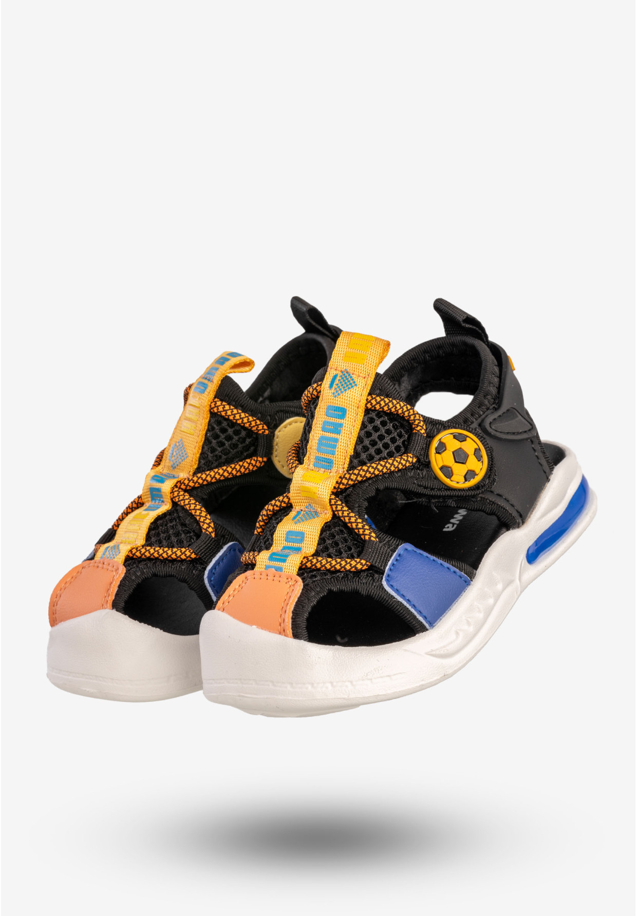 Sandały Chłopięce Buty Letnie Na Rzepy Wygodne Czarne Apawwa TX342