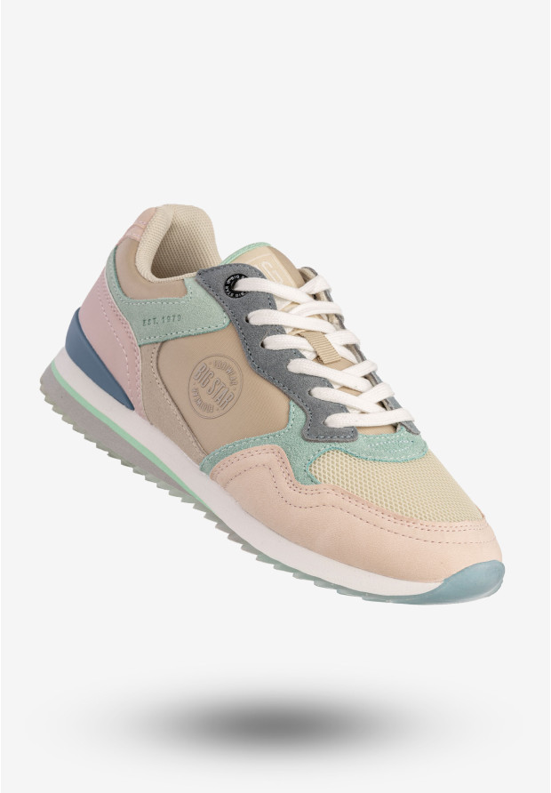 Damskie sneakersy BIG STAR w pastelowych kolorach