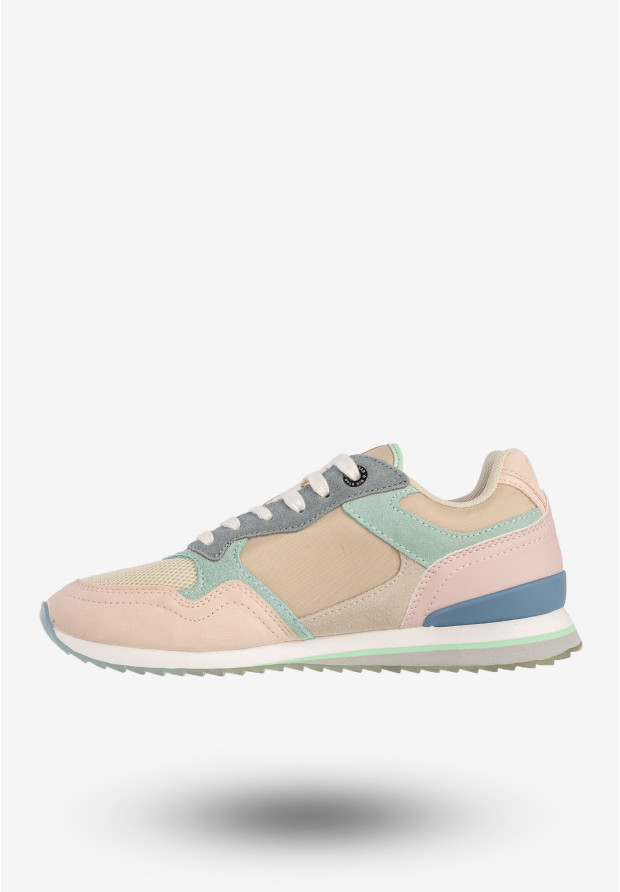 Sneakersy Damskie BIG STAR Buty Sportowe Półbuty Beżowe LL274347