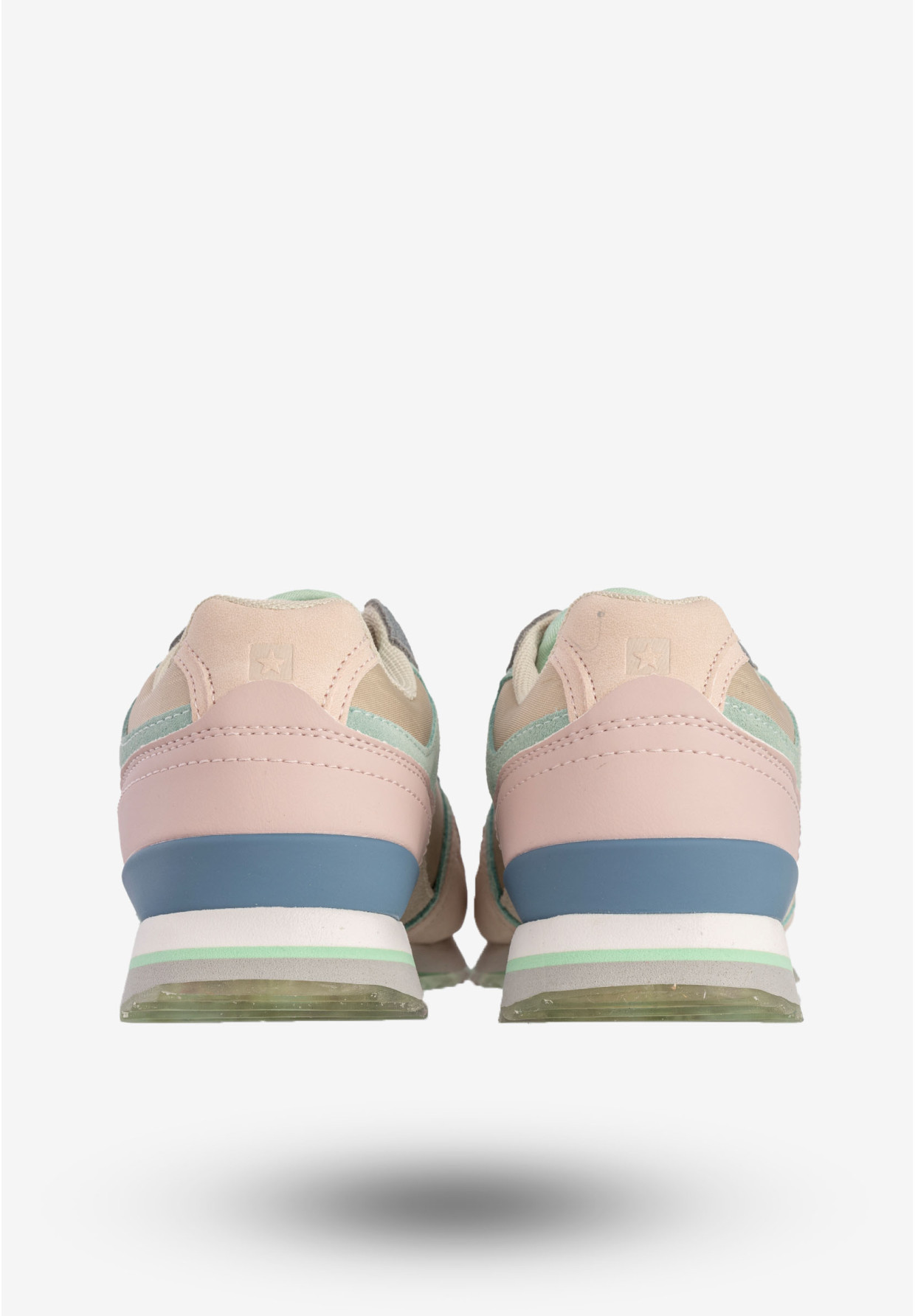 Sneakersy Damskie BIG STAR Buty Sportowe Półbuty Beżowe LL274347