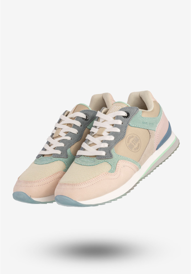 Sneakersy Damskie BIG STAR Buty Sportowe Półbuty Beżowe LL274347