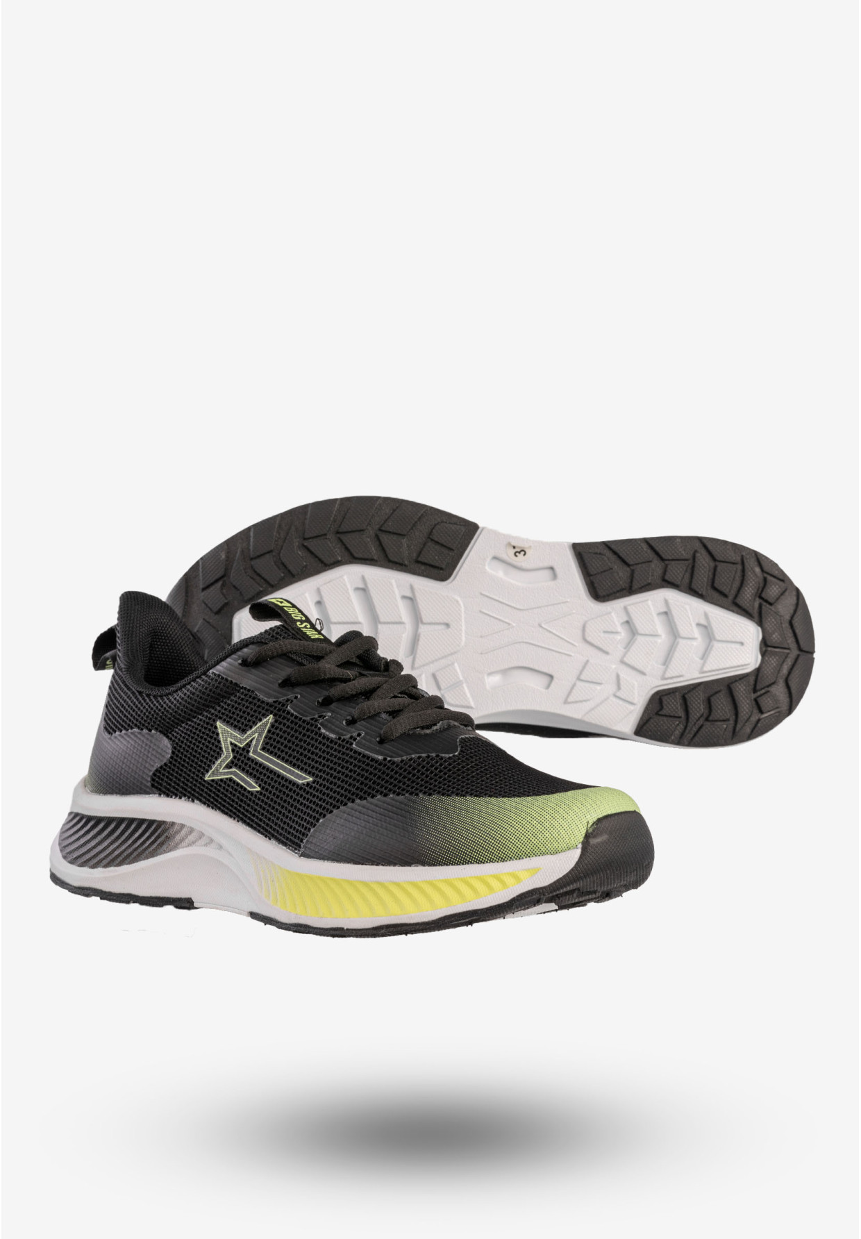 Sneakersy Damskie Big Star Buty Sportowe Memory Foam System Czarne NN274300