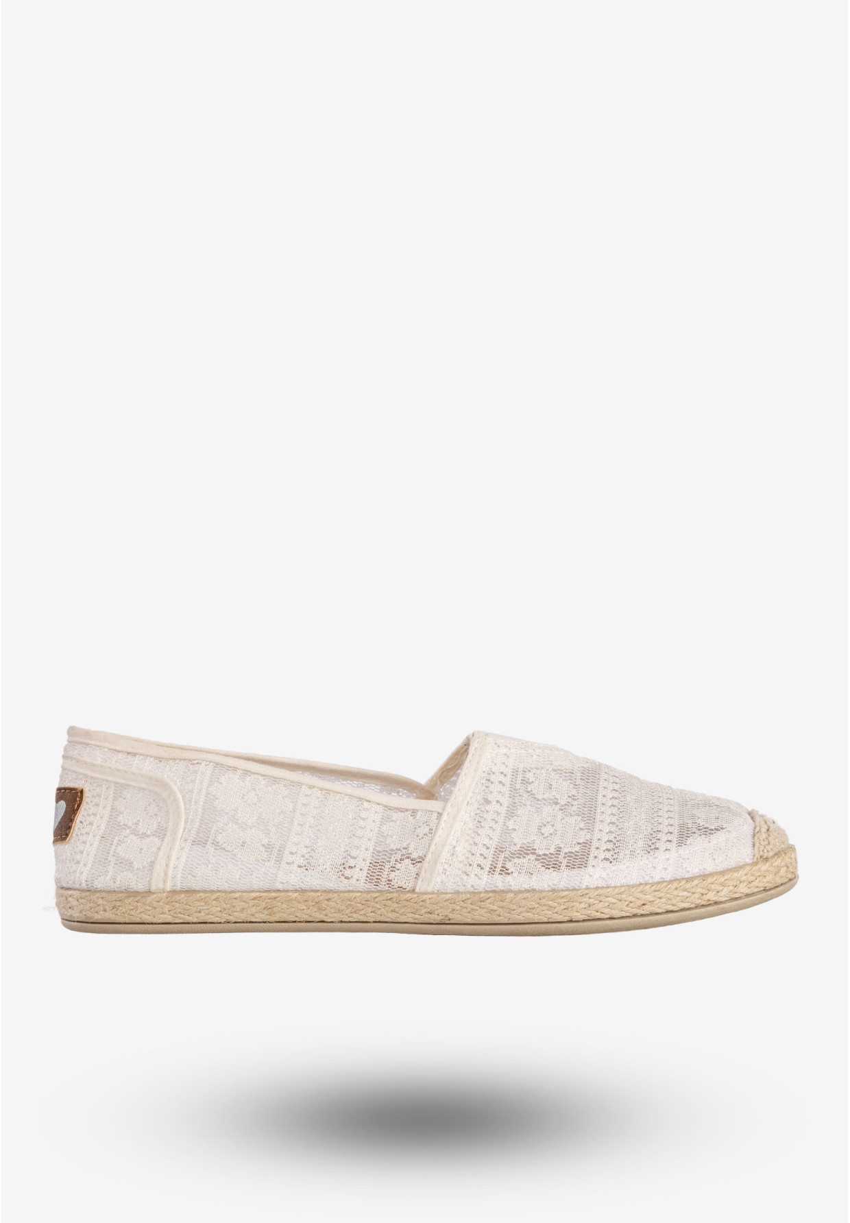 Espadryle Damskie Buty Koronkowe Lekkie Białe News 8TX02-0233