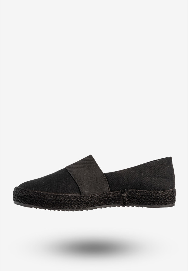 Espadryle Damskie BIG STAR Buty Wsuwane Półbuty Czarne HH274482