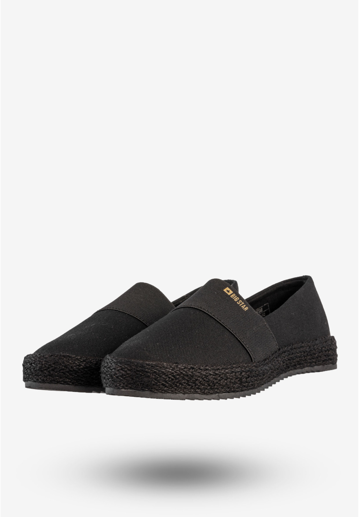 Espadryle Damskie BIG STAR Buty Wsuwane Półbuty Czarne HH274482