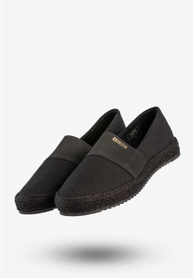 Espadryle Damskie BIG STAR Buty Wsuwane Półbuty Czarne HH274482