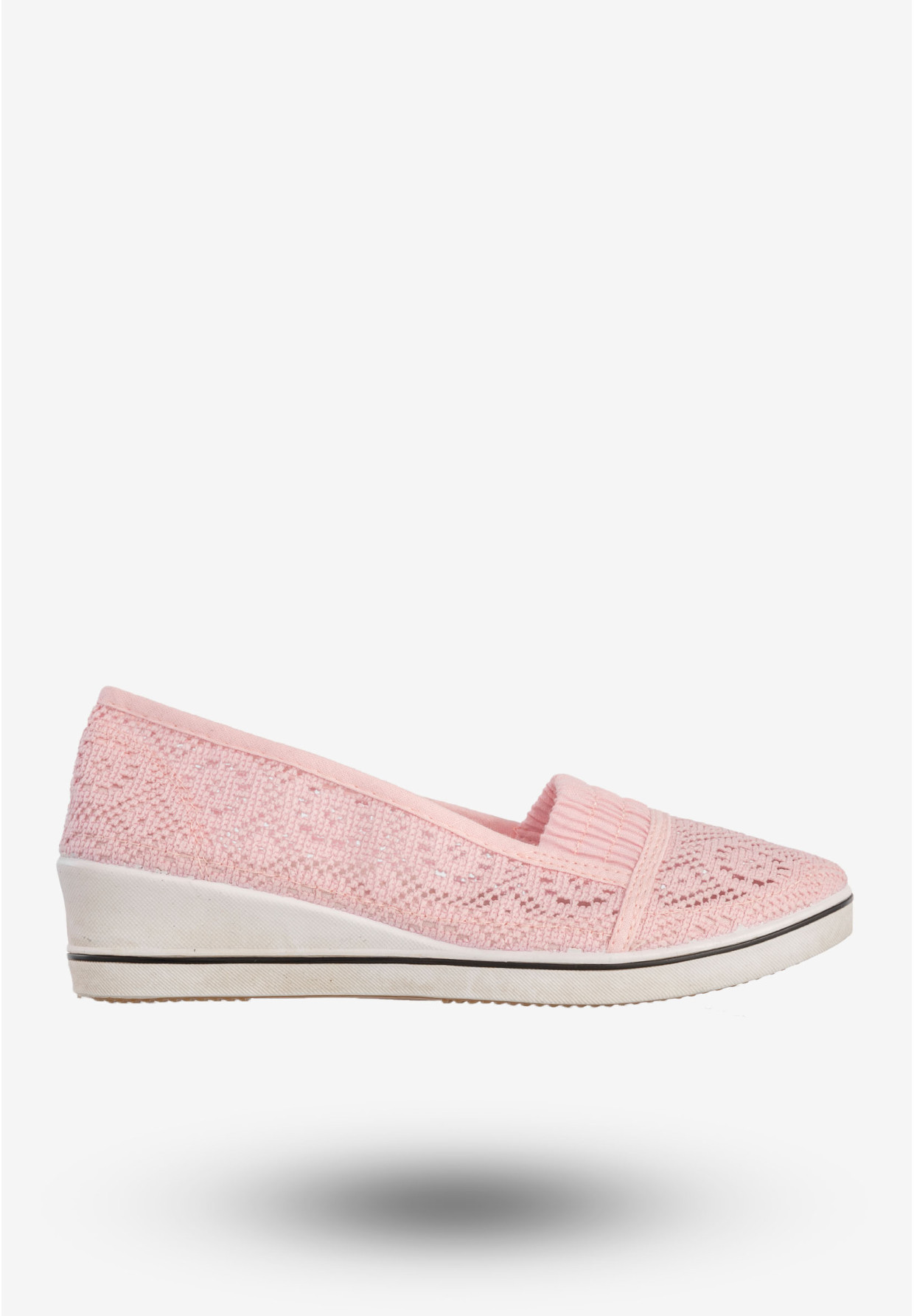 Baleriny Damskie Buty Ażurowe Wsuwane Półbuty Różowe Bella Paris CB930-72