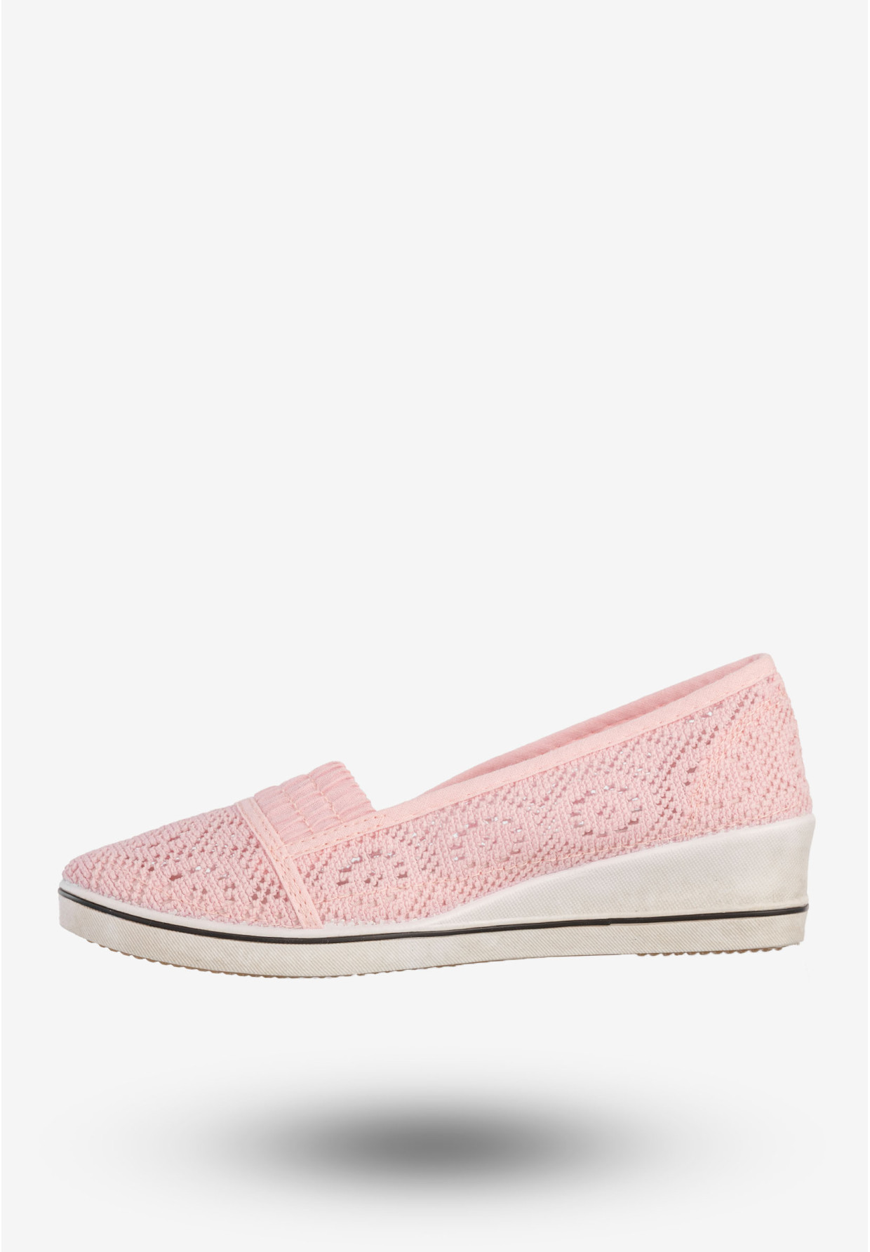 Baleriny Damskie Buty Ażurowe Wsuwane Półbuty Różowe Bella Paris CB930-72