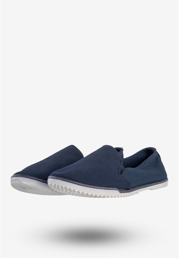 Tenisówki Damskie Buty Slip-on Wsuwane Sportowe Granatowe Bella Paris CB601-47
