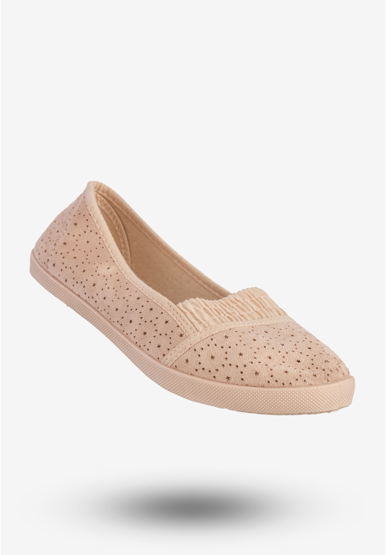 Baleriny Damskie Buty Ażurowe Wsuwane Półbuty Różowe Bella Paris CB359-72