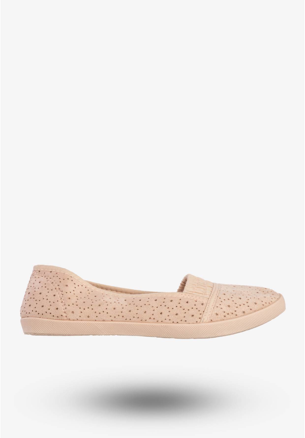Baleriny Damskie Buty Ażurowe Wsuwane Półbuty Różowe Bella Paris CB359-72
