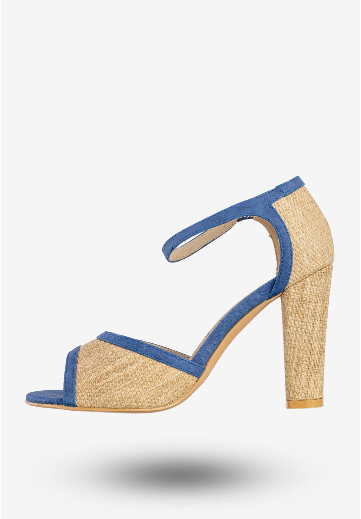 Sandały Damskie BIG STAR Buty Na Słupku Letnie Niebieskie S274200