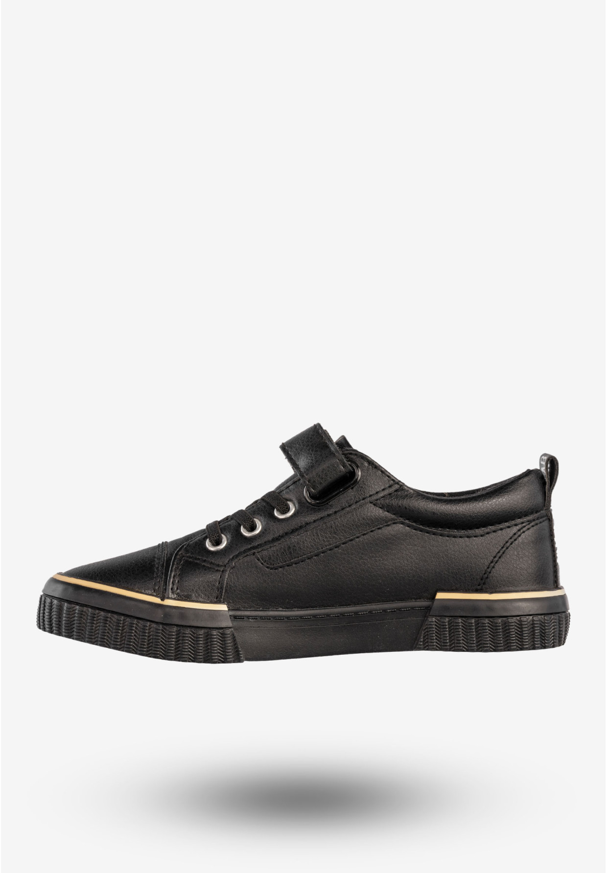 Trampki Dziecięce BIG STAR  Ekoskóra Buty Na Rzepy Czarne HH374029