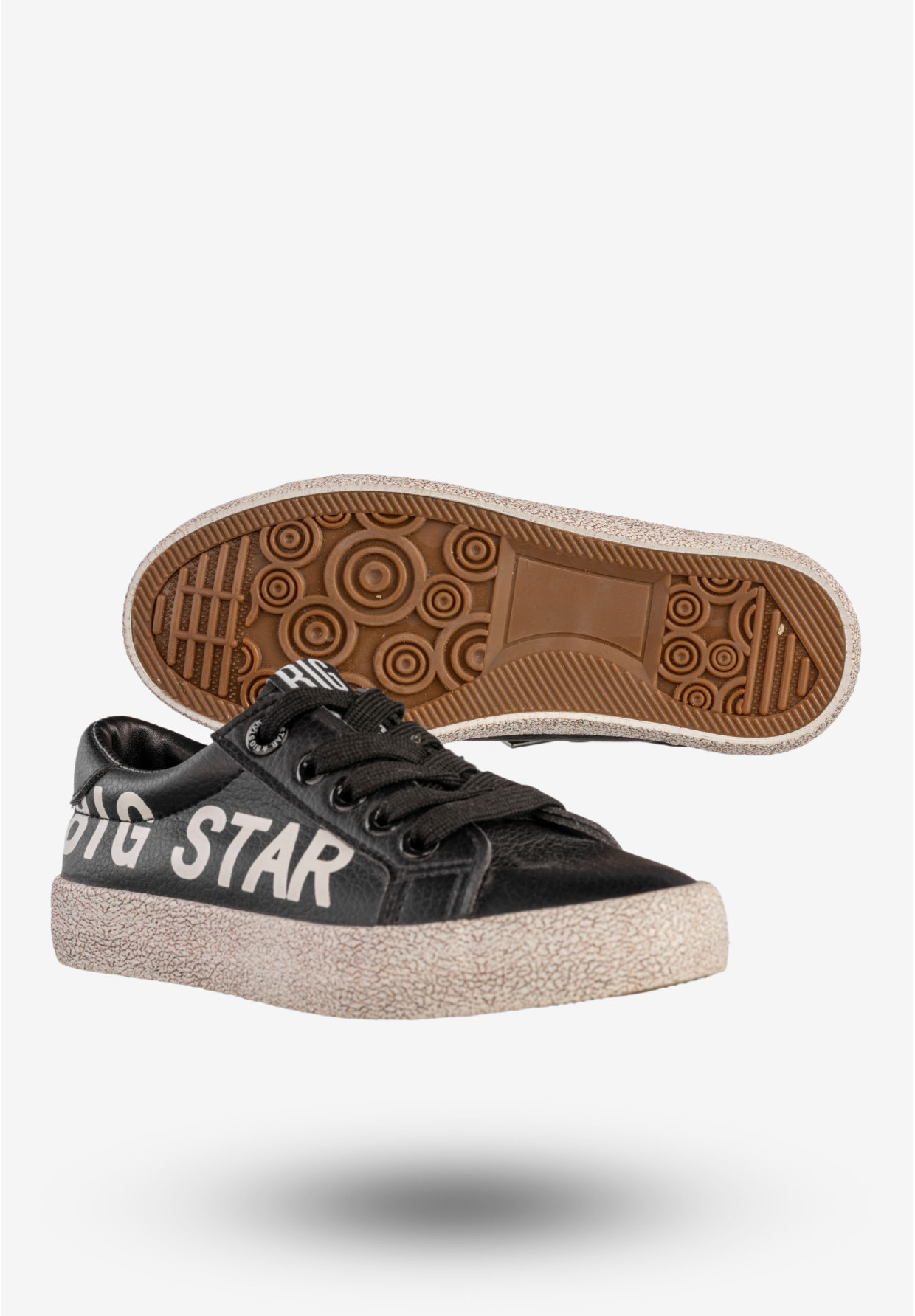 Trampki Dziecięce BIG STAR Ekoskóra Buty Na Zamek Czarne AA374041