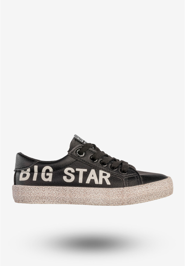 Trampki Dziecięce BIG STAR Ekoskóra Buty Na Zamek Czarne AA374041