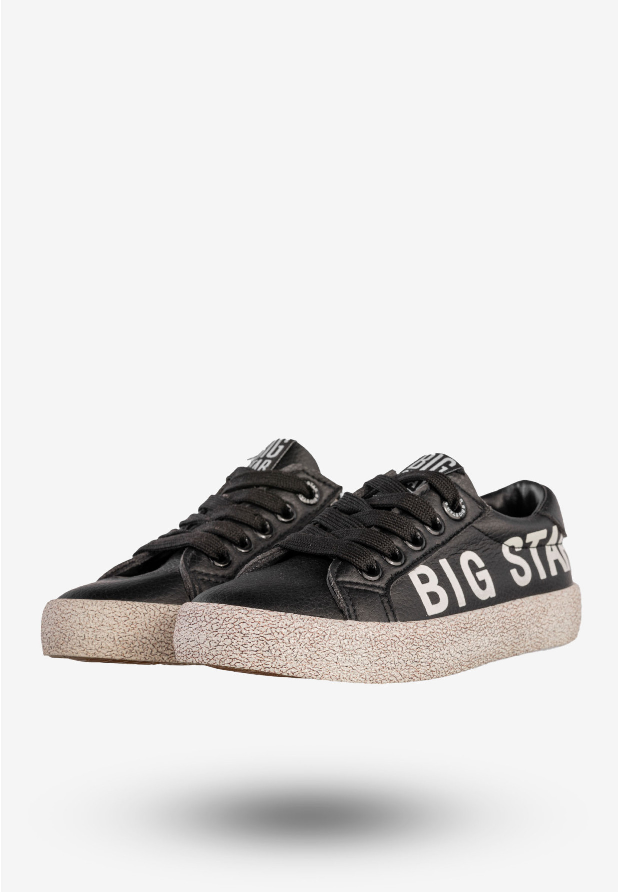 Trampki Dziecięce BIG STAR Ekoskóra Buty Na Zamek Czarne AA374041