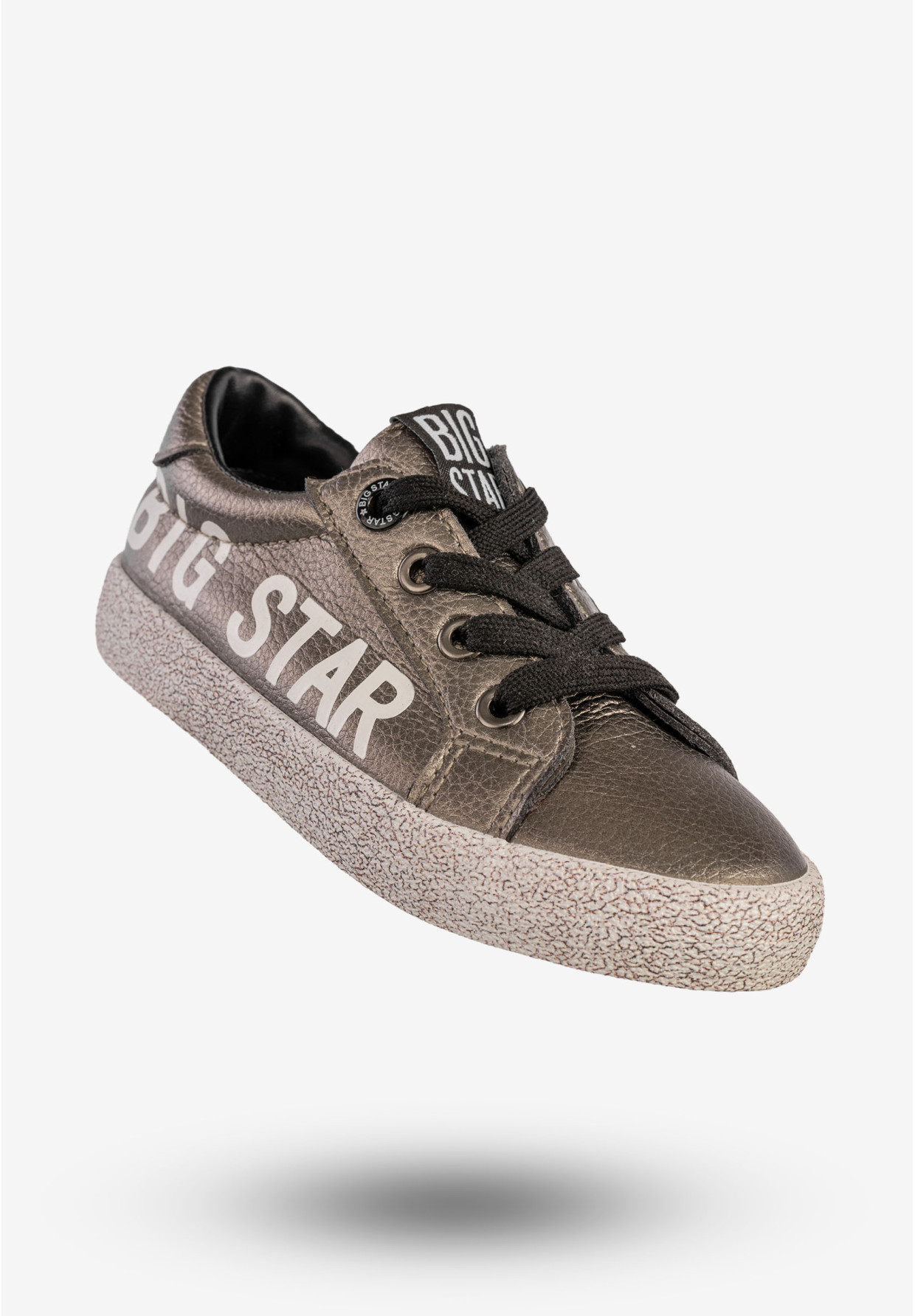 Trampki Dziecięce BIG STAR Ekoskóra Buty Na Zamek Metaliczne AA374042