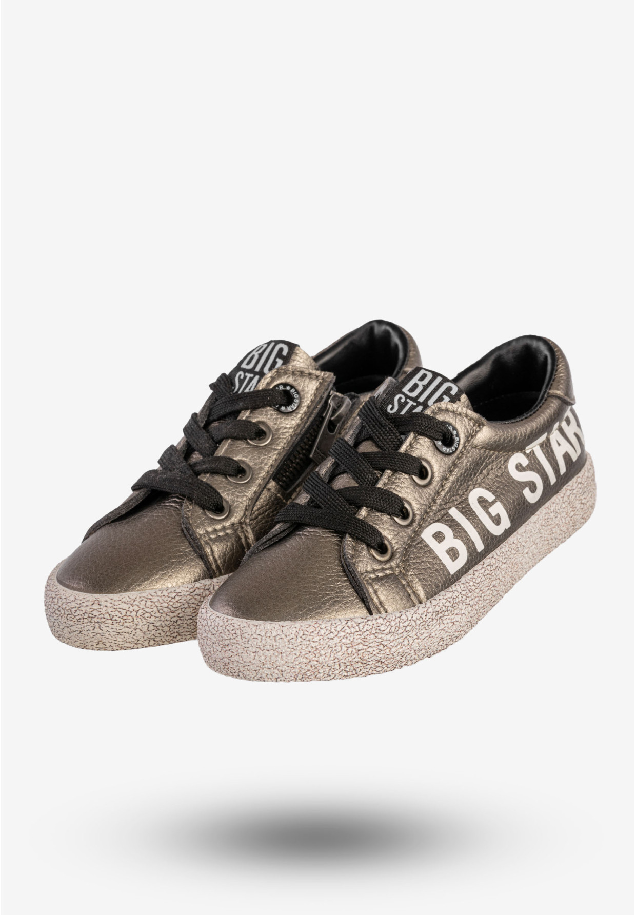 Trampki Dziecięce BIG STAR Ekoskóra Buty Na Zamek Metaliczne AA374042