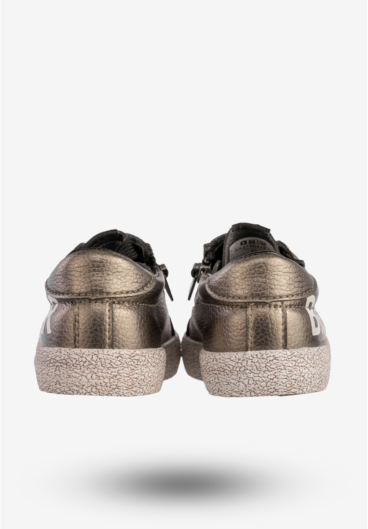 Trampki Dziecięce BIG STAR Ekoskóra Buty Na Zamek Metaliczne AA374042