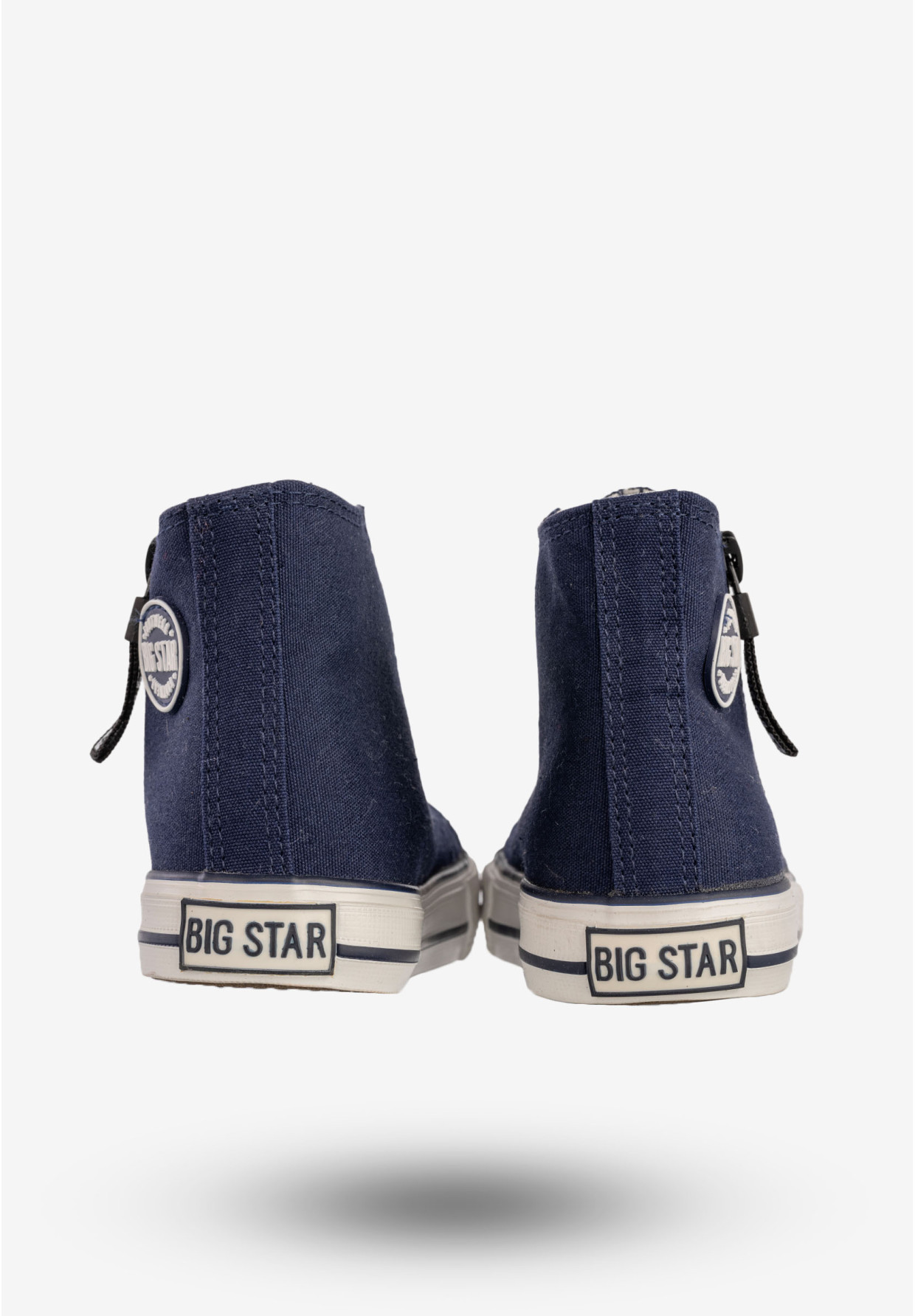 Trampki Dziecięce BIG STAR Buty Na Zamek Wysokie Granatowe AA374077