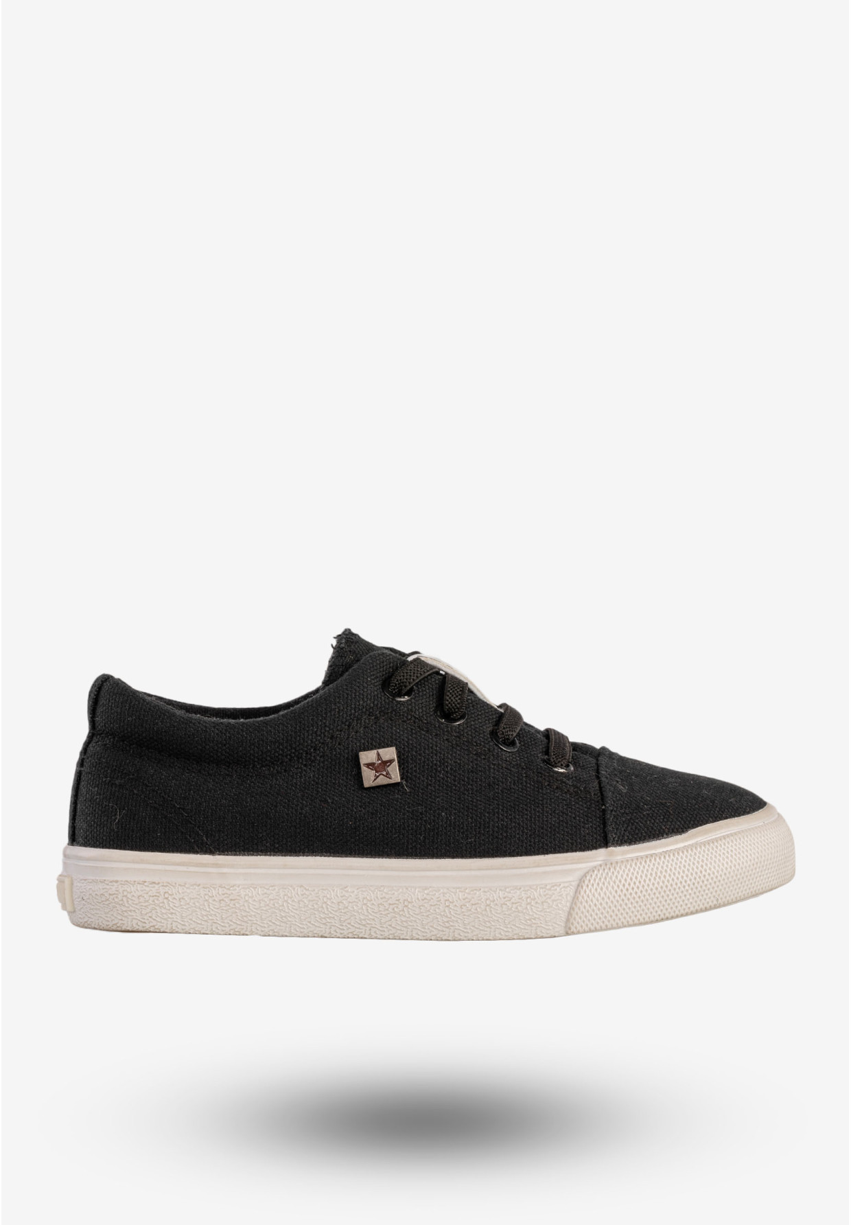 Trampki Dziecięce BIG STAR Buty Sznurowane Tenisówki Czarne DD374078