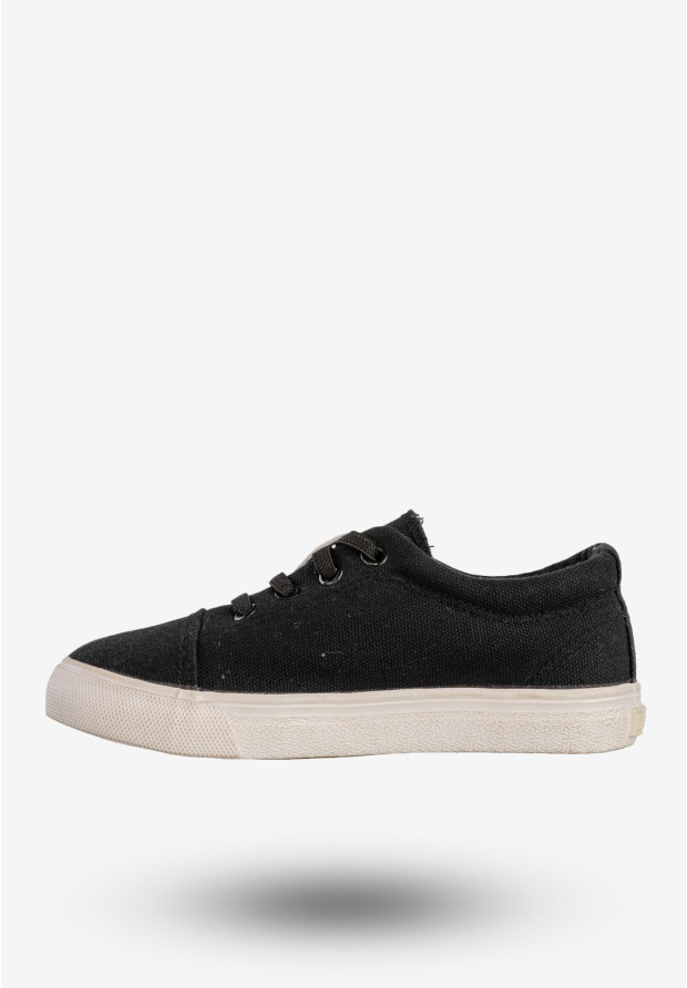 Trampki Dziecięce BIG STAR Buty Sznurowane Tenisówki Czarne DD374078