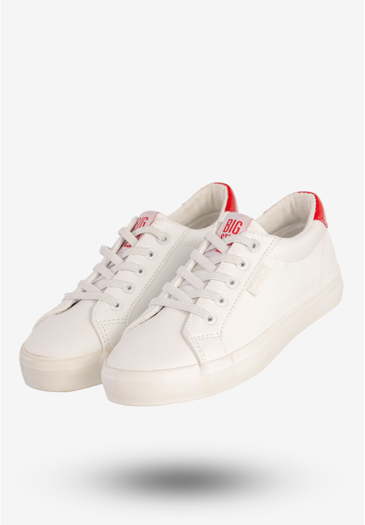 Trampki Dziecięce BIG STAR Ekoskóra Buty Tenisówki Białe DD374134