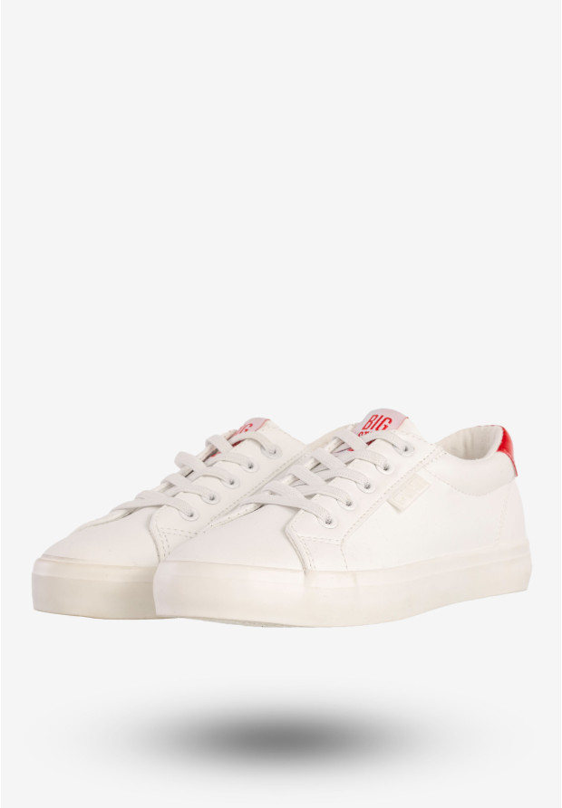 Trampki Dziecięce BIG STAR Ekoskóra Buty Tenisówki Białe DD374134