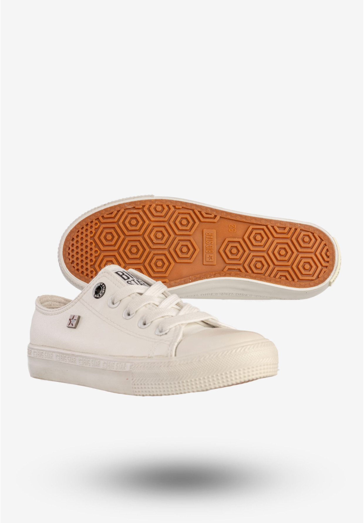 Trampki Dziecięce BIG STAR Buty Sportowe Niskie Białe BB374145