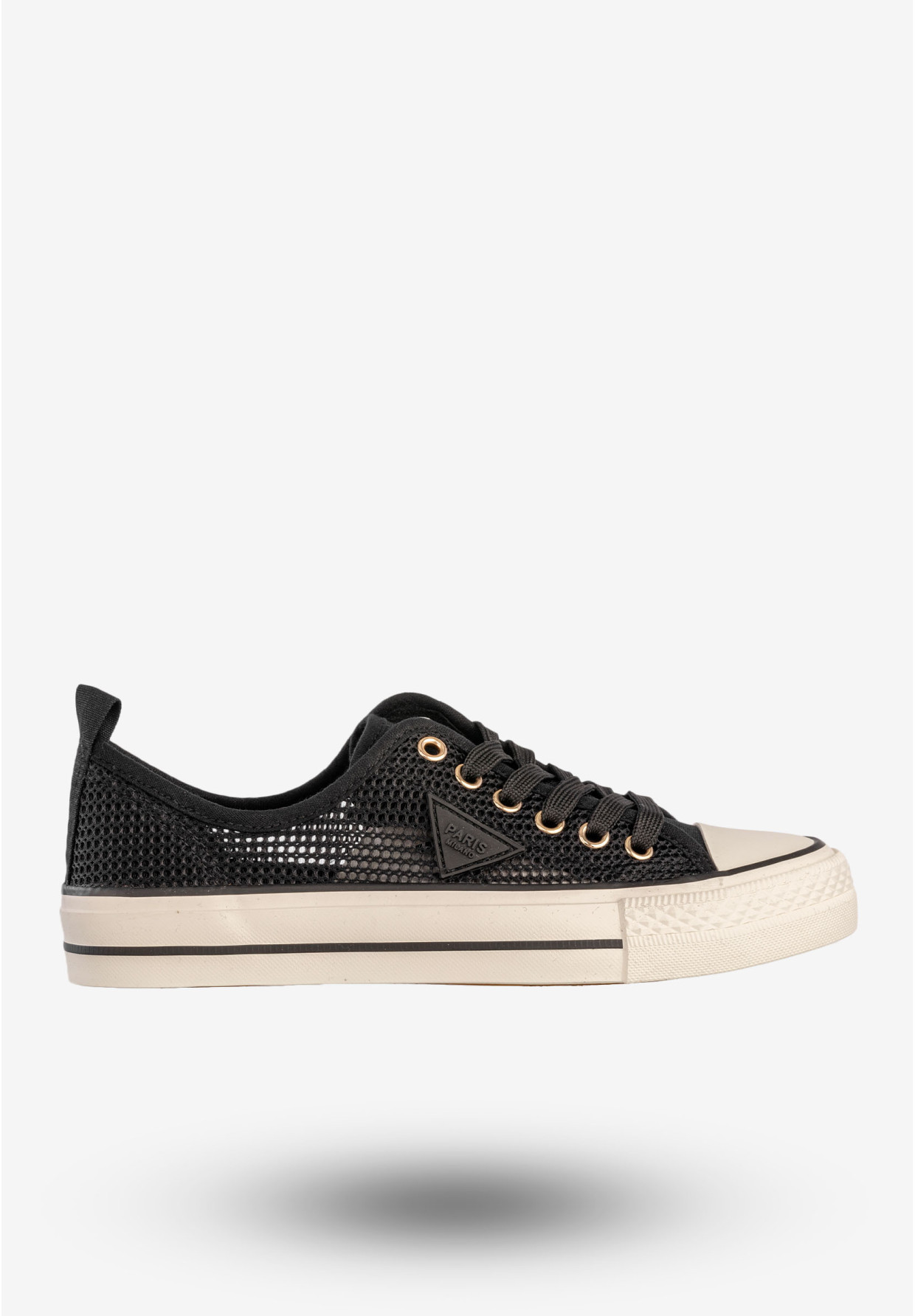 Trampki Damskie Ażurowe Buty Sportowe Czarne MSMG QY838