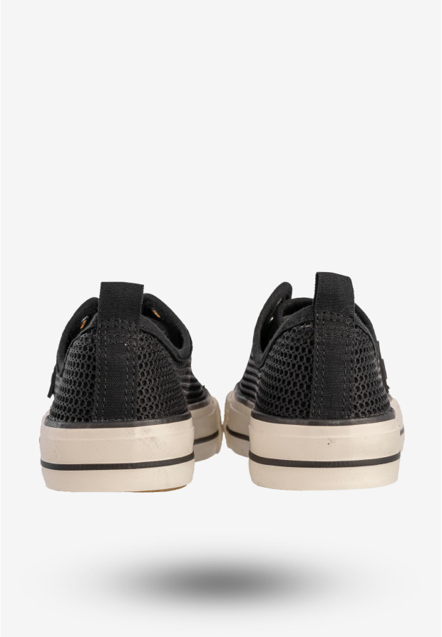 Trampki Damskie Ażurowe Buty Sportowe Czarne MSMG QY838