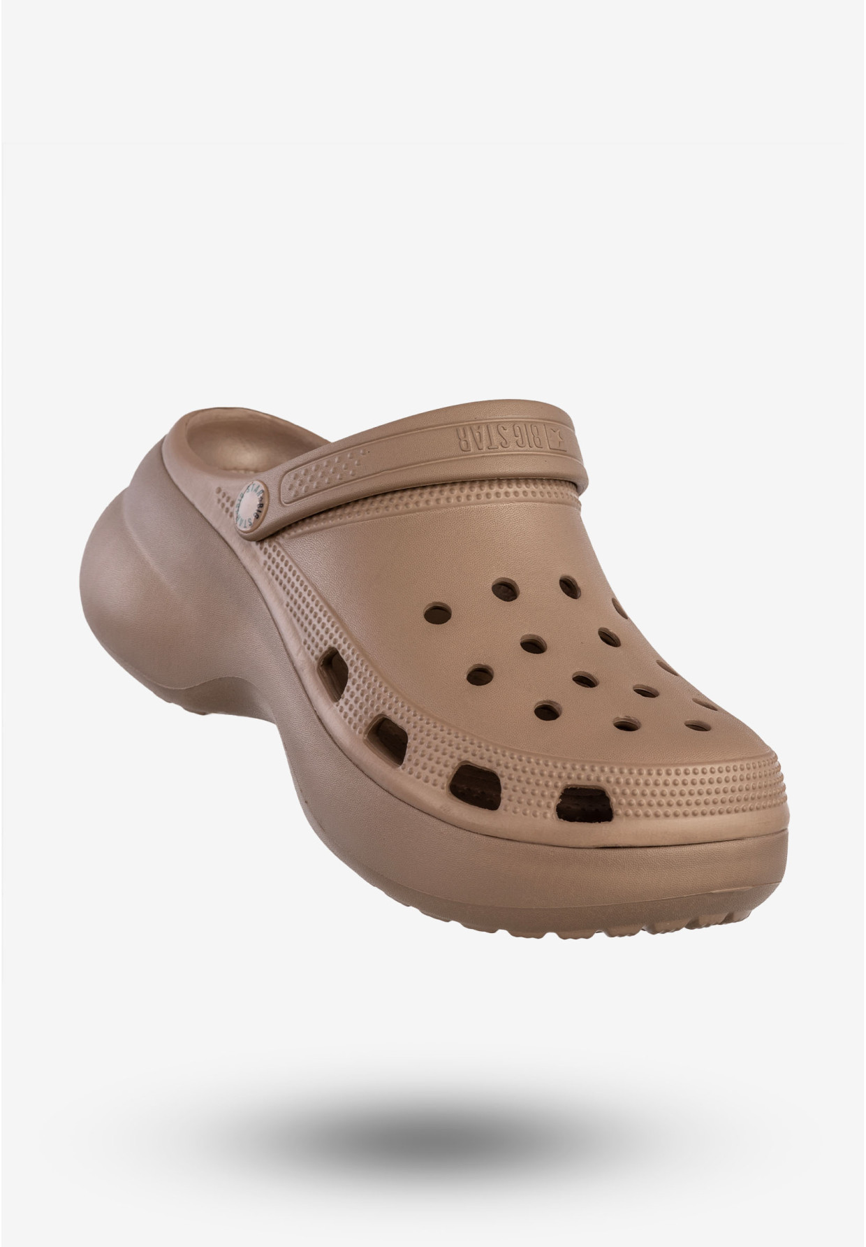 Klapki Damskie BIG STAR Chodaki Piankowe Buty Beżowe RR274A121