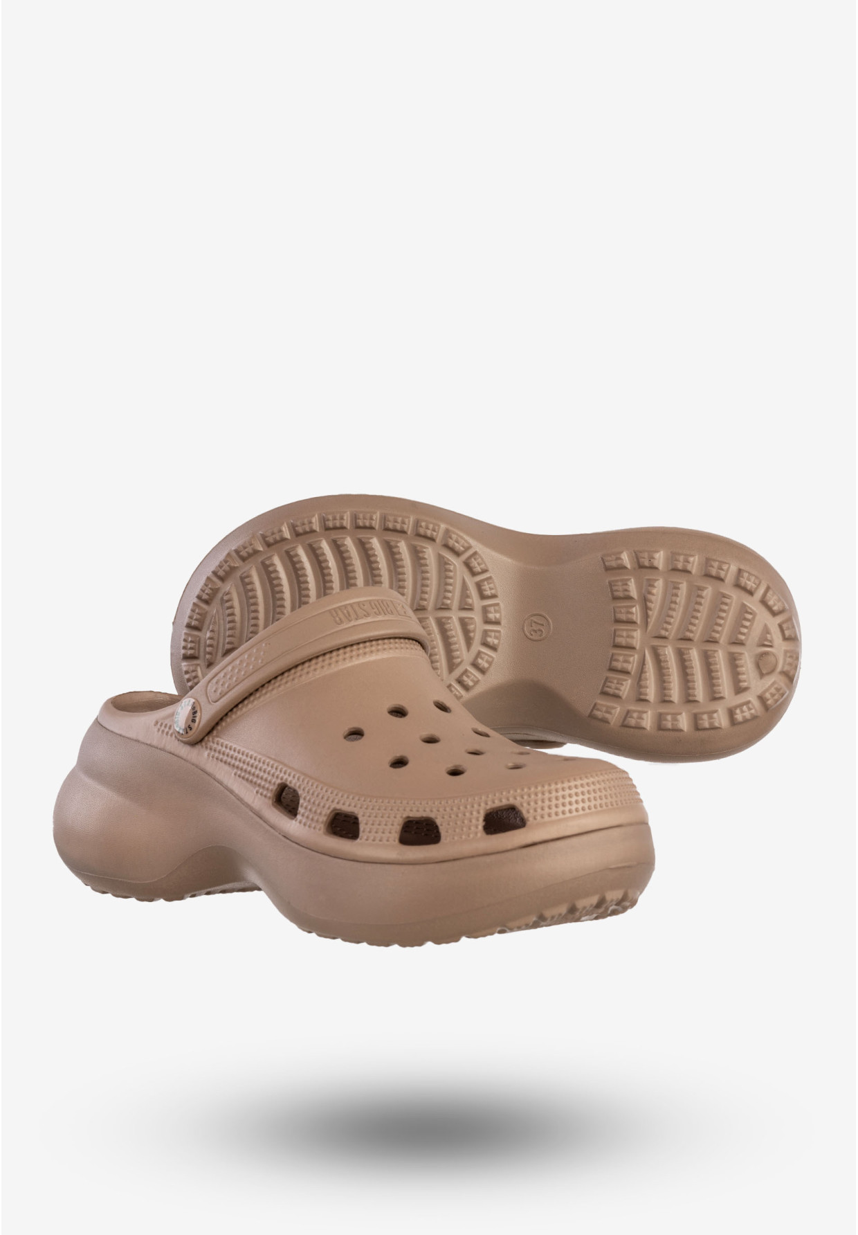 Klapki Damskie BIG STAR Chodaki Piankowe Buty Beżowe RR274A121