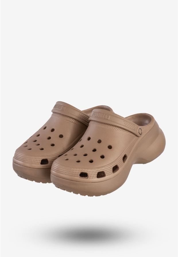 Klapki Damskie BIG STAR Chodaki Piankowe Buty Beżowe RR274A121