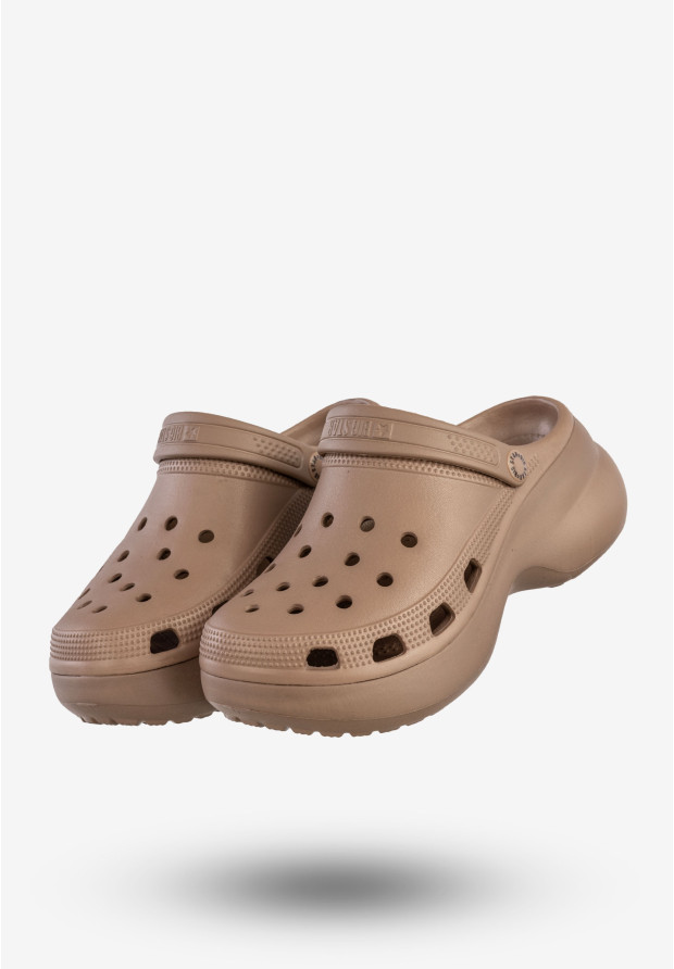Klapki Damskie BIG STAR Chodaki Piankowe Buty Beżowe RR274A121