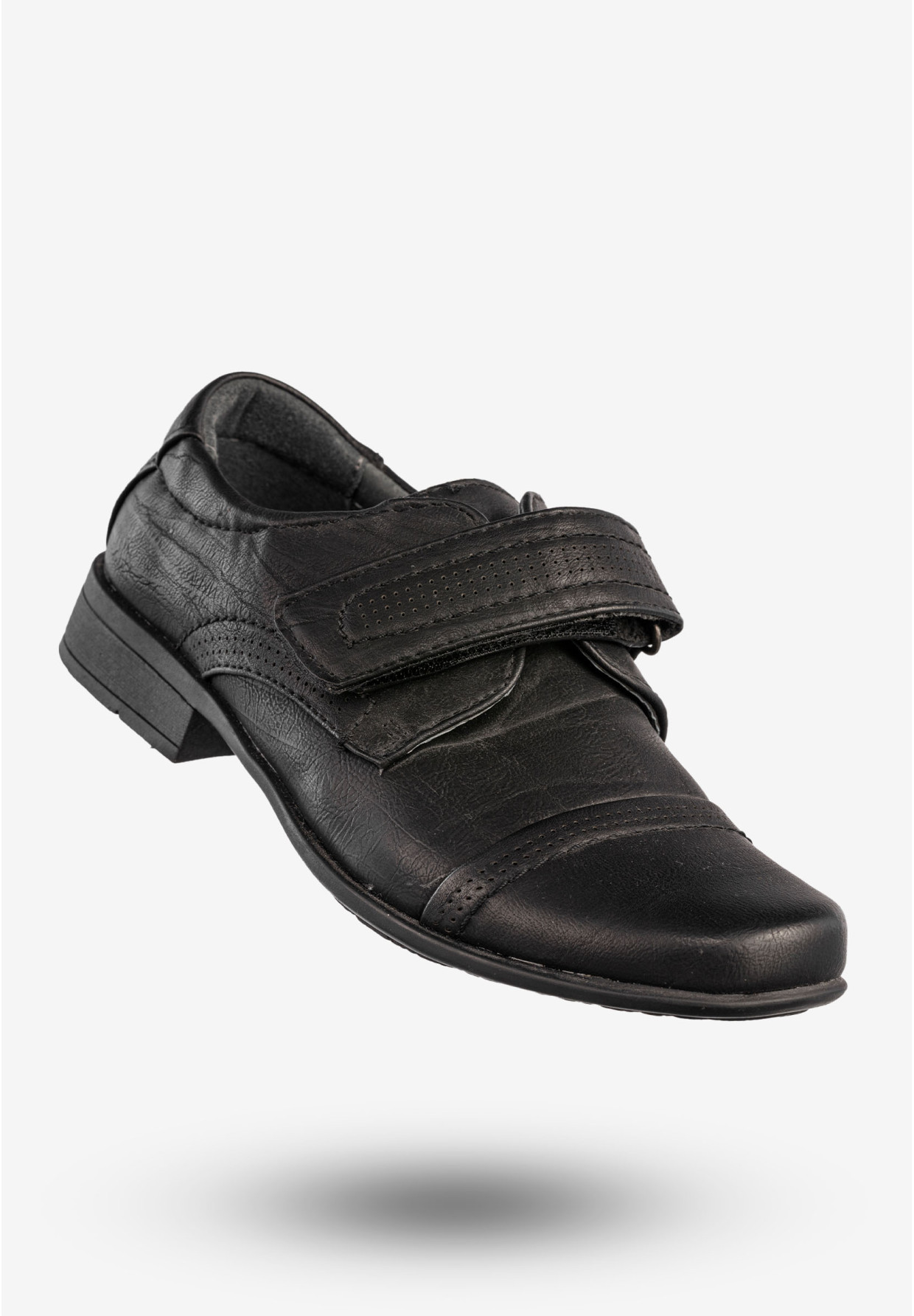 Półbuty Wizytowe Chłopięce Buty Na Rzepy Czarne Apawwa