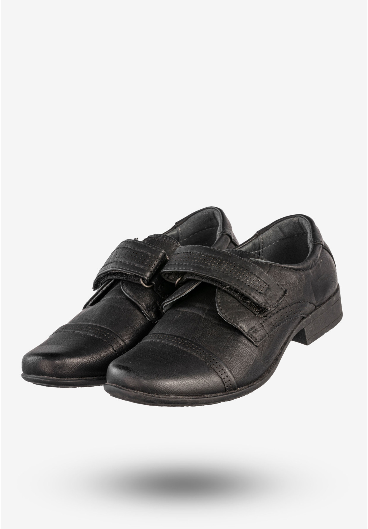Półbuty Wizytowe Chłopięce Buty Na Rzepy Czarne Apawwa