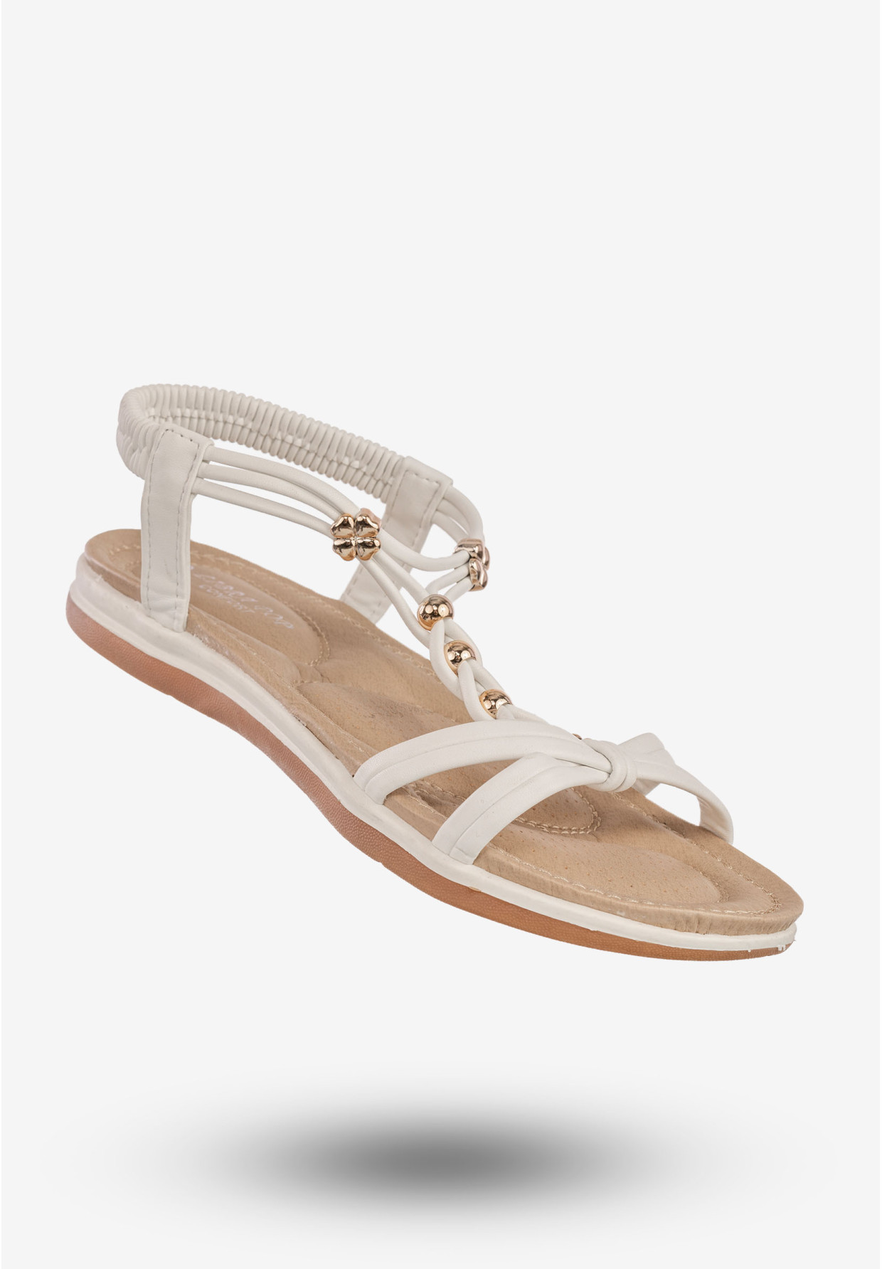 Sandały Damskie Ekoskóra Buty Na Lato Eleganckie Białe Libra Pop FY6815