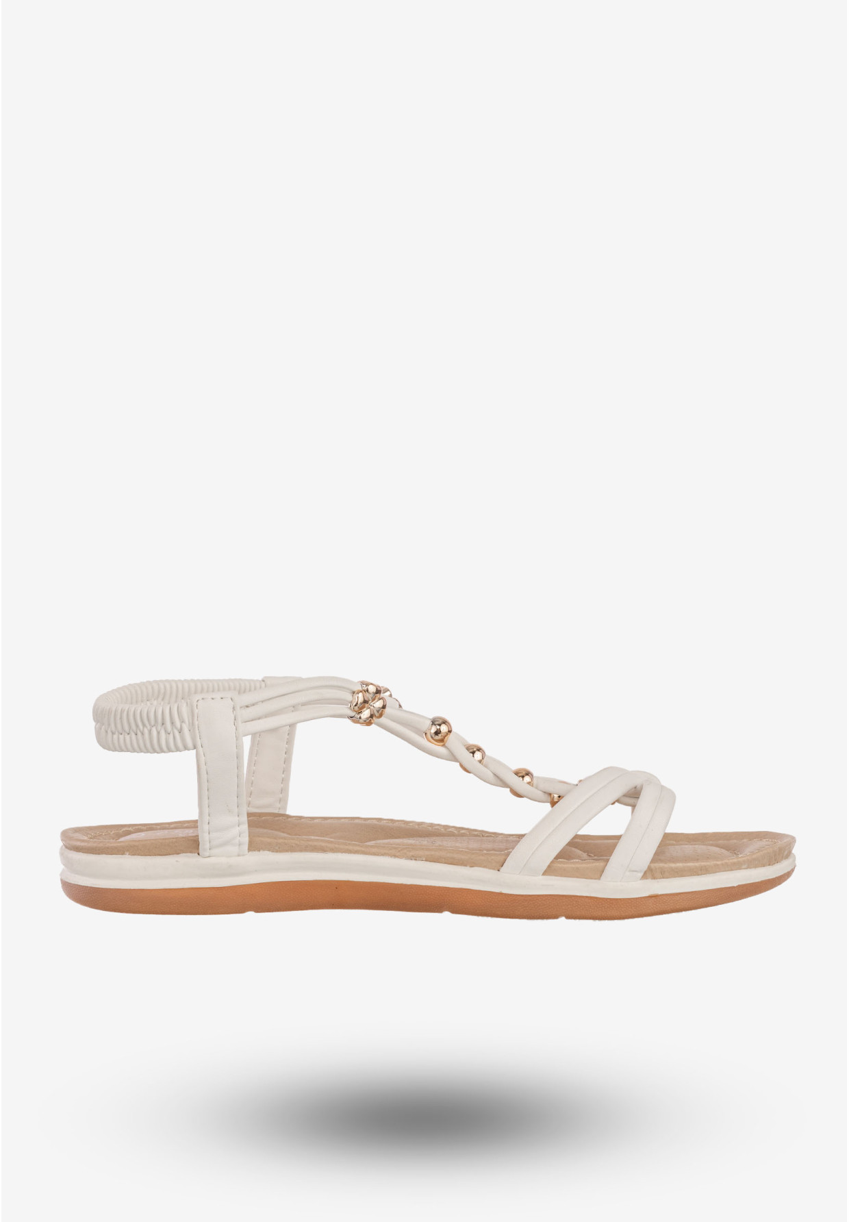 Sandały Damskie Ekoskóra Buty Na Lato Eleganckie Białe Libra Pop FY6815