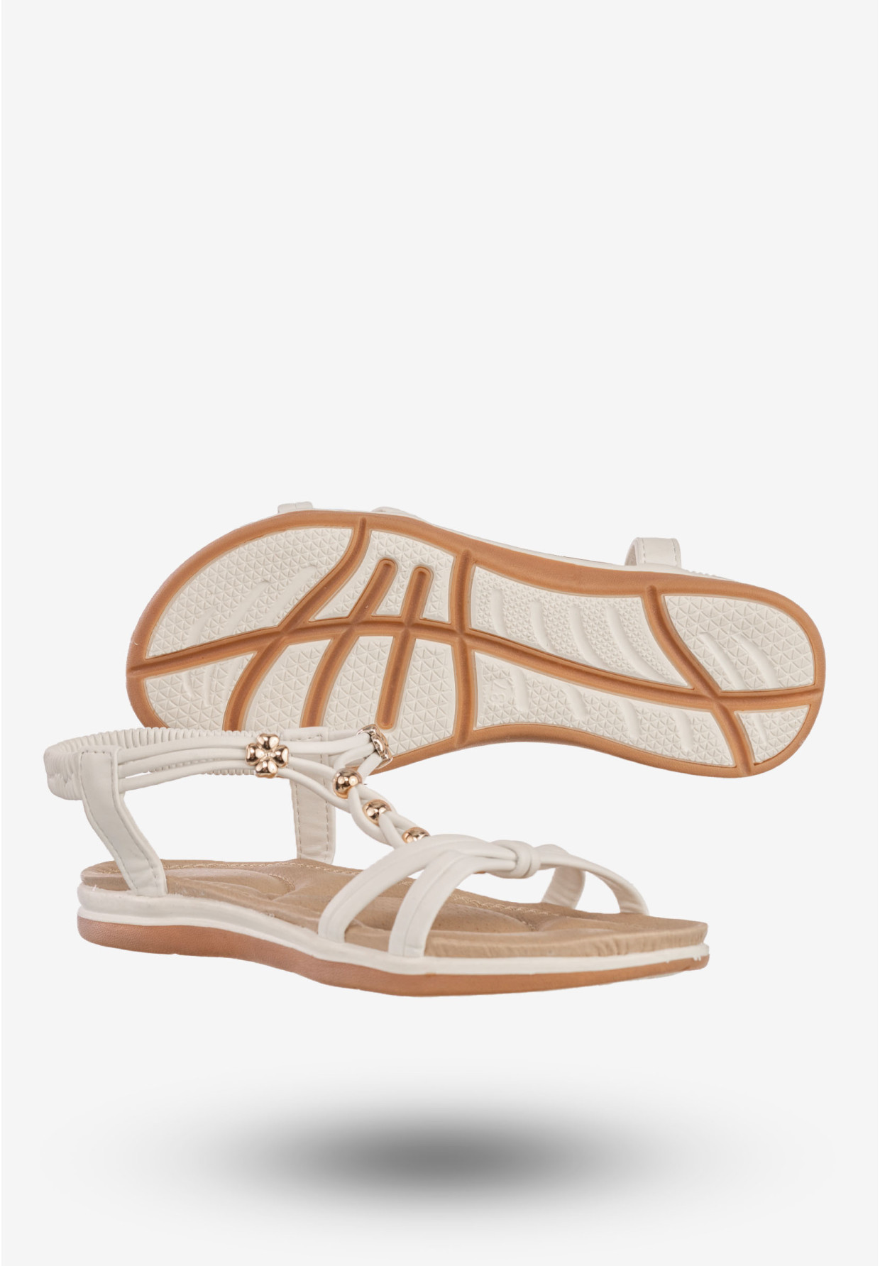 Sandały Damskie Ekoskóra Buty Na Lato Eleganckie Białe Libra Pop FY6815
