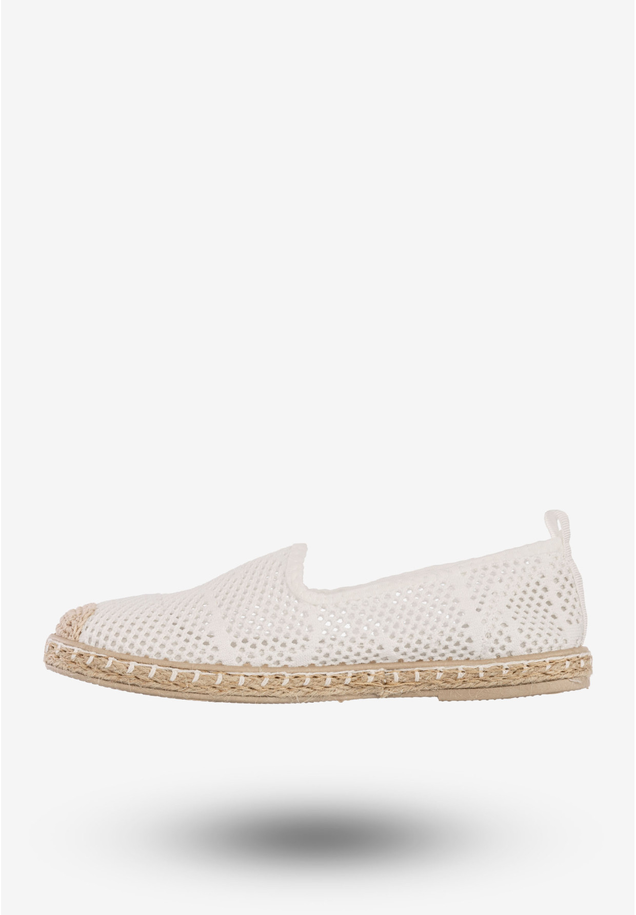 Espadryle Damskie Ażurowe Buty Casual Półbuty Letnie Białe DD3012-2A
