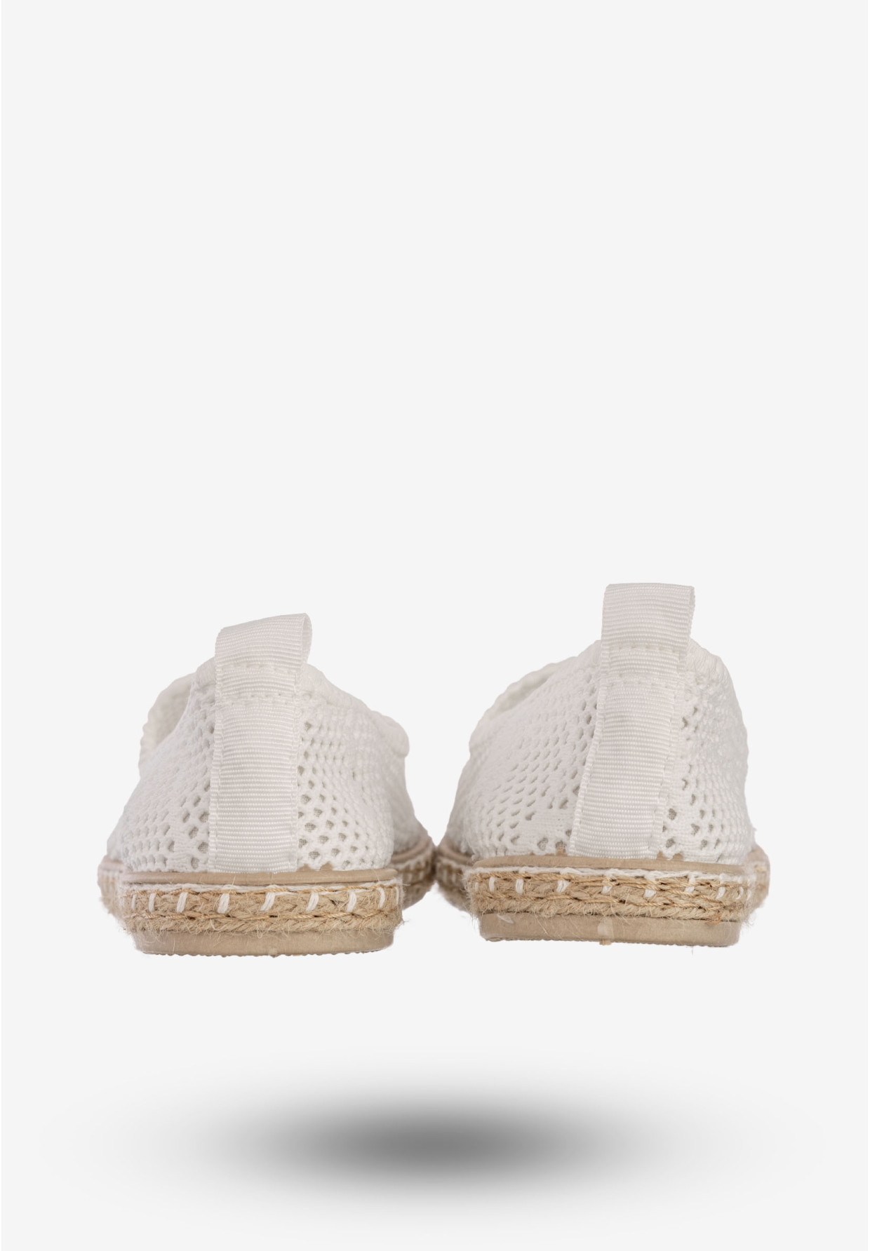 Espadryle Damskie Ażurowe Buty Casual Półbuty Letnie Białe DD3012-2A