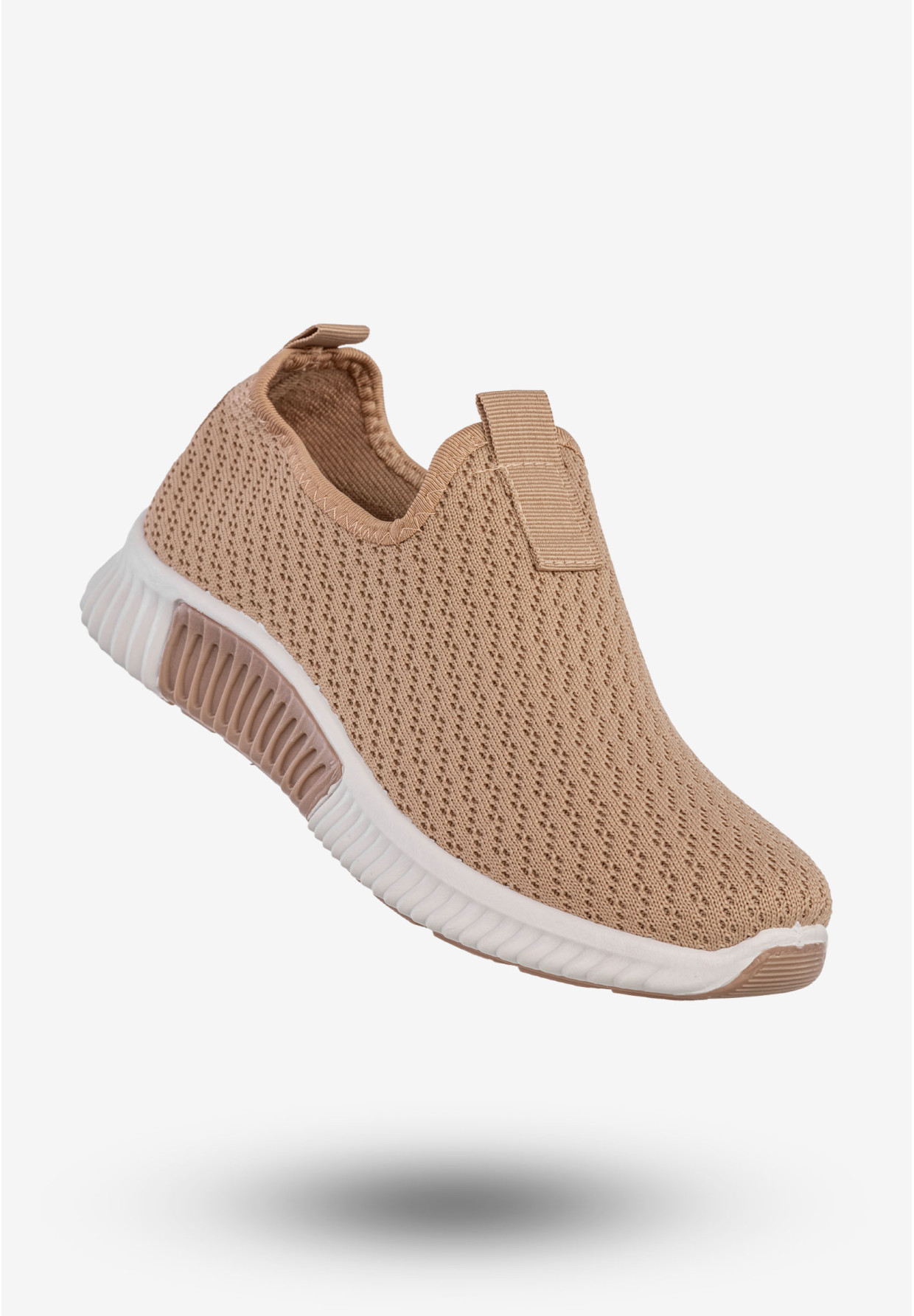 Sneakersy Damskie Wsuwane Buty Sportowe Beżowe Funui QH515-63