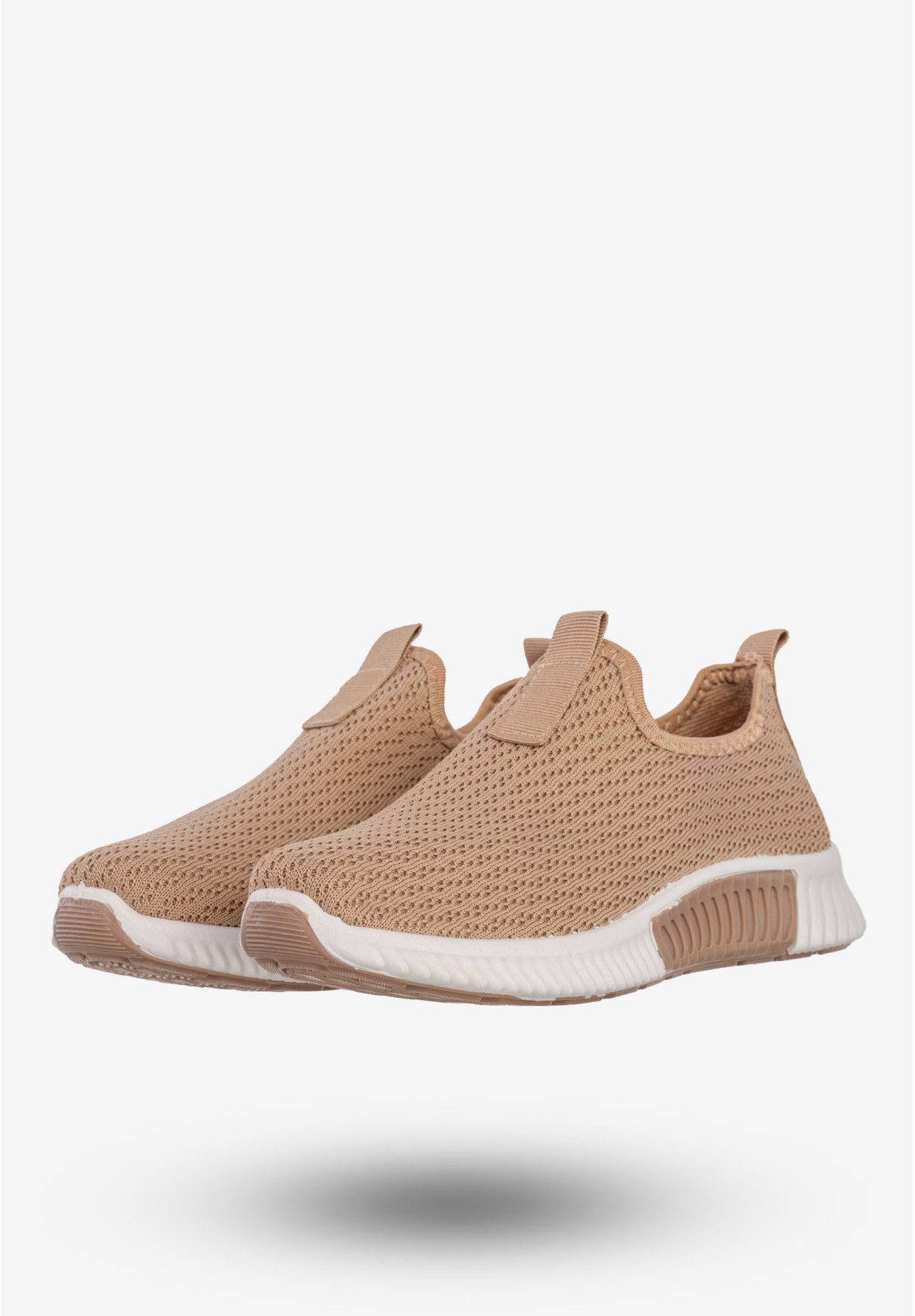 Sneakersy Damskie Wsuwane Buty Sportowe Beżowe Funui QH515-63
