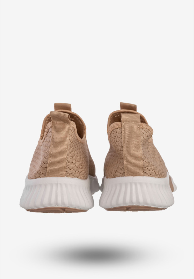 Sneakersy Damskie Wsuwane Buty Sportowe Beżowe Funui QH515-63