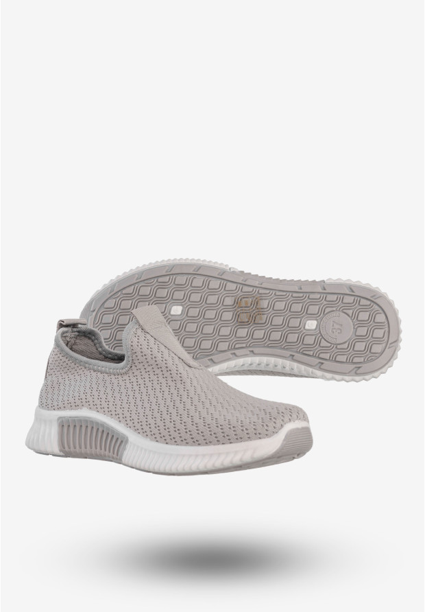 Sneakersy Damskie Wsuwane Buty Sportowe Szare Funui QH515-26